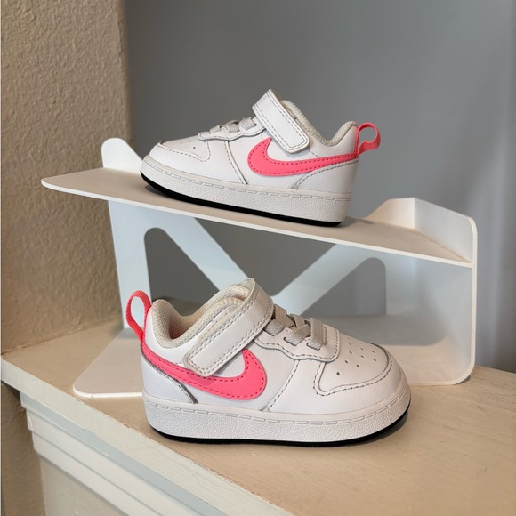 Nike Other - Nike Court Borough Low 2 TDV Baby Sneakers White Pink 4C BQ5453-108